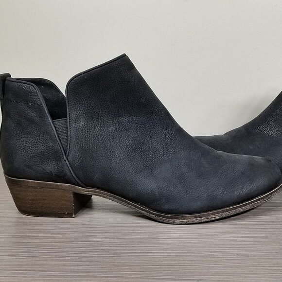 BP. Francine Split Shaft Bootie, Black Leather, Womens Size 10.5 - Picture 7 of 11